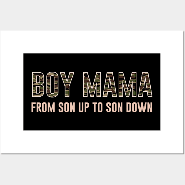 Boy Mama Wall Art by beaching